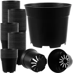 Set de 500 ghivece de productie pentru rasaduri, din plastic rezistent, 16 cm diametru