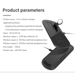 Laptop, Telefoane si Tablete - Telefoane mobile si accesorii - Accesorii Telefoane - Incarcatoare telefoane - Statie de incarcare wireless MaGeCa® 3 in 1 pentru iPhone / Apple Watch / AirPods, Incarcare rapida Quick Charge 3.0 - Infinity.ro