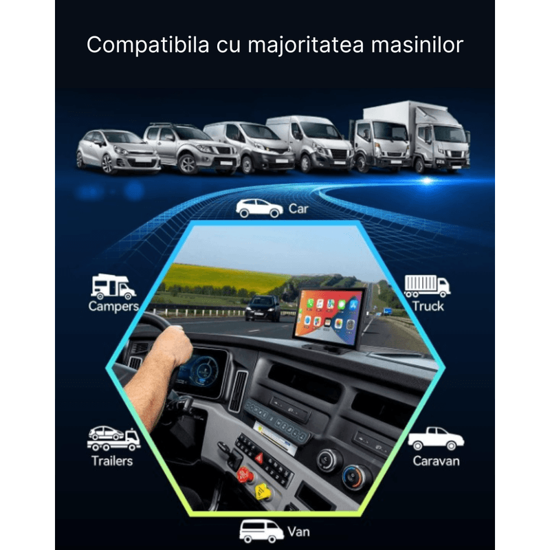 Auto si Moto - Electronice auto - Navigatii GPS - Navigatie auto multimedia MaGeCa®, Apple CarPlay/Android Auto, Display tactil 9 inch, Universala, Camera marsarier - Infinity.ro