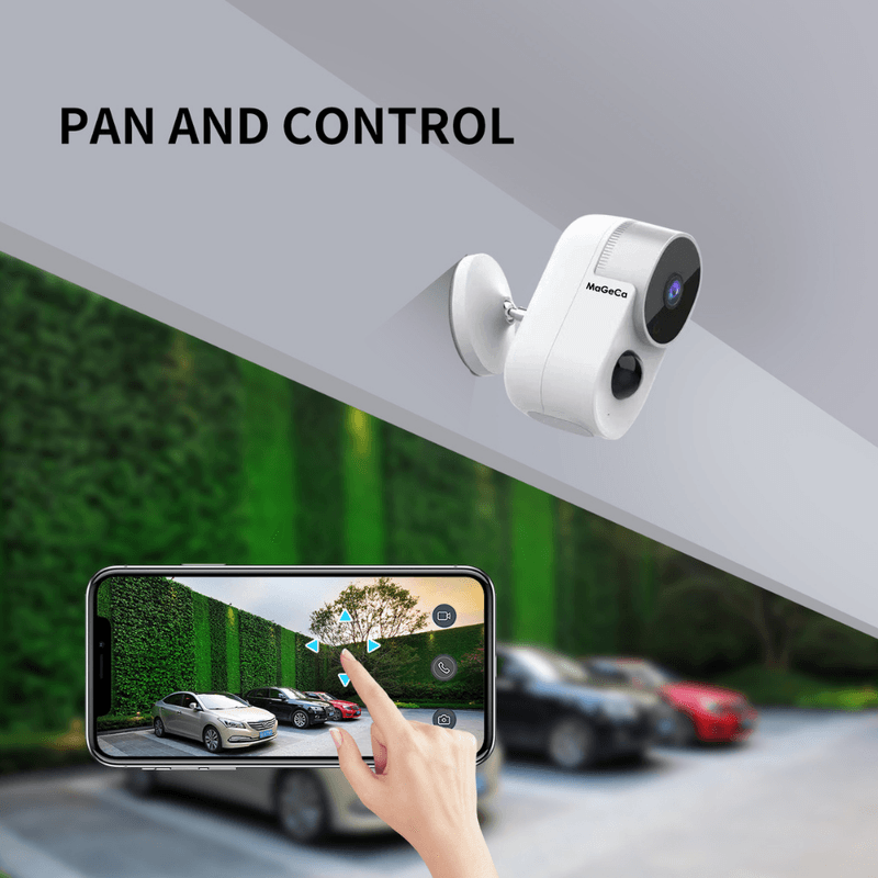 Casa si Gradina - Electrice - Smart Home - Camere de supraveghere - Camera de supraveghere cu panou solar MaGeCa®, Wi-Fi 2.4 Ghz, Baterie reincarcabila 10000 mAh, Vedere zi si noapte - Infinity.ro