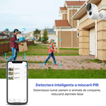 Casa si Gradina - Electrice - Smart Home - Camere de supraveghere - Camera de supraveghere cu panou solar MaGeCa®, Wi-Fi 2.4 Ghz, Baterie reincarcabila 10000 mAh, Vedere zi si noapte - Infinity.ro