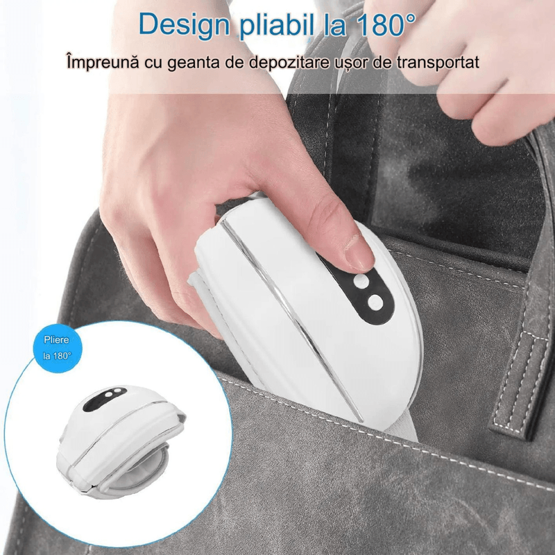 Ingrijire personala si Cosmetice - Sanatate si wellness - Articole wellness - Aparate si dispozitive de masaj - Aparat de masaj pentru ochi MaGeCa®, Bluetooth, Muzica de relaxare, Vibratii, Presiunea aerului, Reincarcabil, Pliabil - Infinity.ro