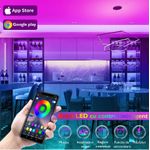Casa si Gradina - Corpuri si surse de iluminat - Benzi LED - Kit banda LED MaGeCa® 5050 RGB, 10m, Control APP/Bluetooth/Telecomanda, Schimbare Culori Pe Ritmul Muzicii - Infinity.ro