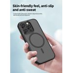 Laptop, Telefoane si Tablete - Telefoane mobile si accesorii - Accesorii Telefoane - Huse telefoane - Husa de Protectie, Compatibila Apple Iphone 14 Pro Max, 15 Pro Max, MagSafe, Antisoc, Senzatie de Piele, Transparenta - Infinity.ro