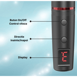 Ingrijire personala si Cosmetice - Aparate & accesorii ingrijire personala - Aparate cosmetice - Aparate pentru manichiura-pedichiura - Freza unghii profesionala MaGeCa®, Design ergonomic, 11 capete pentru pila, 6 benzi de slefuire, Neagra - Infinity.ro