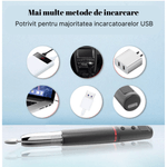 Ingrijire personala si Cosmetice - Aparate & accesorii ingrijire personala - Aparate cosmetice - Aparate pentru manichiura-pedichiura - Freza unghii profesionala MaGeCa®, Design ergonomic, 11 capete pentru pila, 6 benzi de slefuire, Neagra - Infinity.ro