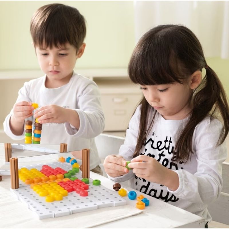 Jucarii, Copii si Bebe - Jucarii si jocuri - Jucarii & jocuri educative - Seturi de artizanat - Joc creativ Mozaic Magic Color, 7Toys - Infinity.ro