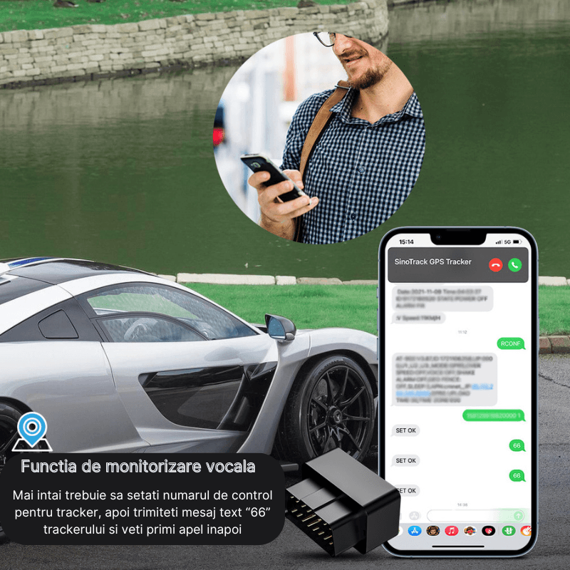 Auto si Moto - Electronice auto - Accesorii electronice auto - GPS Tracker MaGeCa® ST-902A, Plug and Play cu interfata OBD, Localizare si monitorizare in timp real, Aplicatie mobila - Infinity.ro