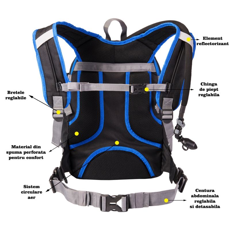 Sport si Outdoor - Articole de voiaj - Rucsacuri - Rucsac hidratare multifuncțional 17L cu rezervor de apa 2L - Infinity.ro