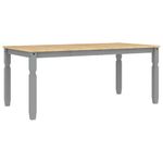 Casa si Gradina - Mobilier - Mese si birouri - Mese bucatarie si dining - Masa de sufragerie "Corona", gri 180x90x75 cm lemn masiv de pin - Infinity.ro