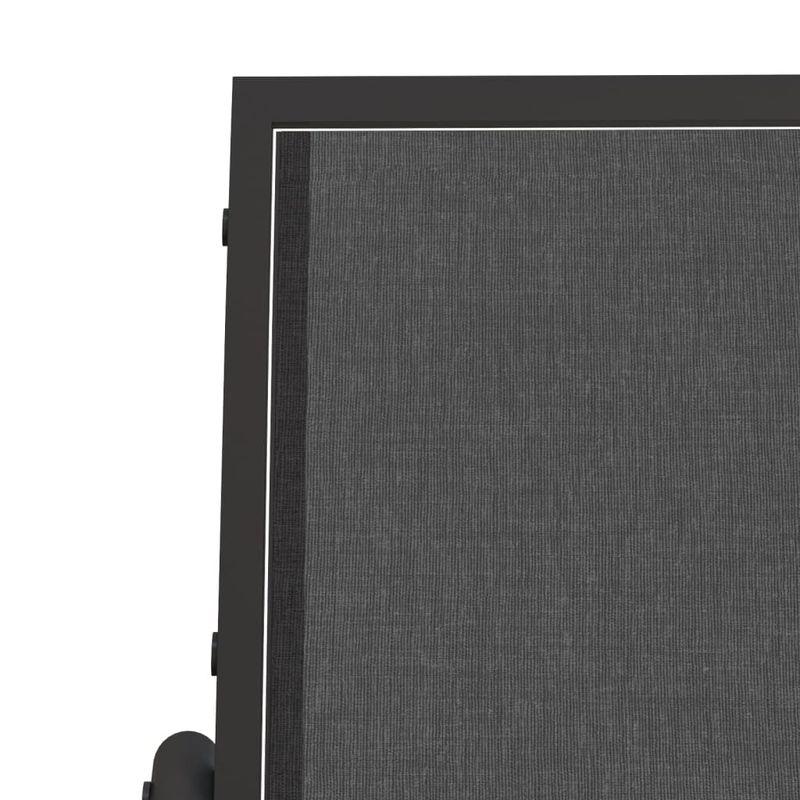 Casa si Gradina - Gradina si terasa - Balansoare si hamace - Balansoare - Leagan banca gradina, negru, 120,5x76x86,5cm, textilena si otel - Infinity.ro