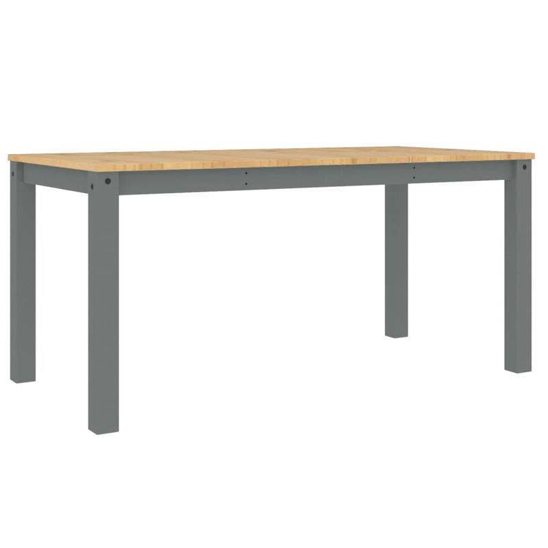 Casa si Gradina - Mobilier - Mese si birouri - Mese bucatarie si dining - Masa de sufragerie „Panama”, gri, 160x80x75 cm, lemn masiv pin - Infinity.ro