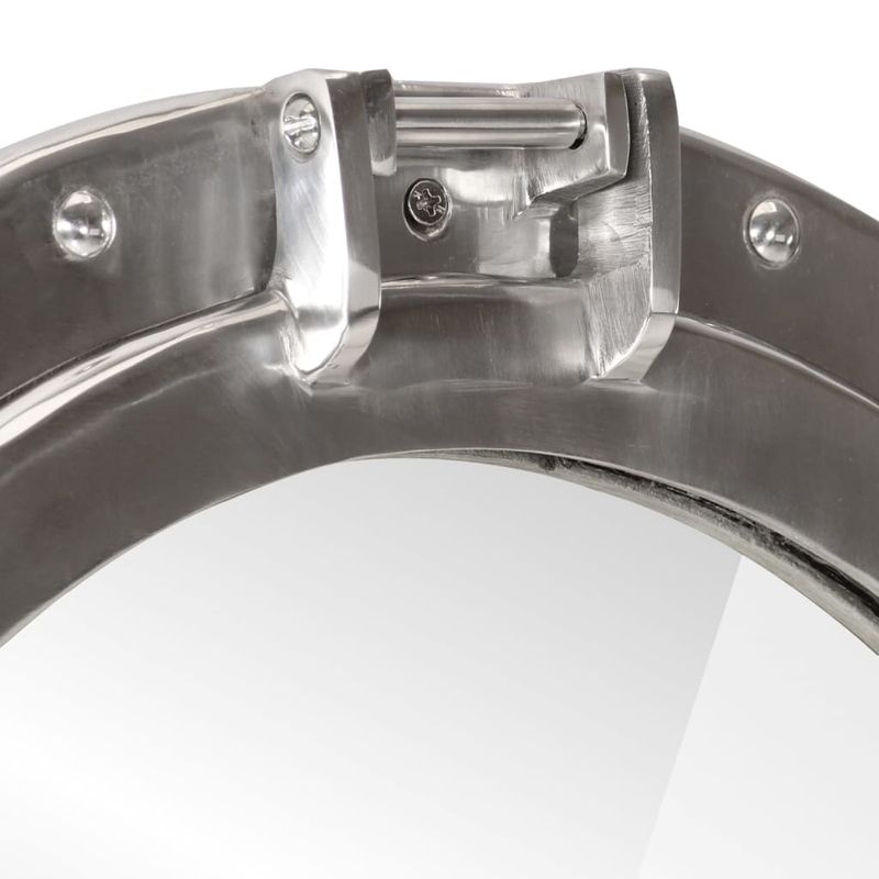 Casa si Gradina - Decoratiuni - Oglinzi - Oglinda hubloul de pus pe perete diametru 50 cm Aluminiu și Sticla, argintiu - Infinity.ro