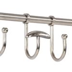 Casa si Gradina - Mobilier - Organizare si depozitare - Cuiere - Suport bagaj cu umerase/oglinda, montat pe perete, aluminiu - Infinity.ro