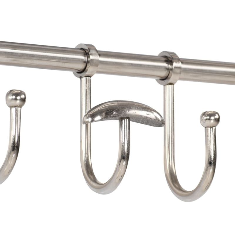 Casa si Gradina - Mobilier - Organizare si depozitare - Cuiere - Suport bagaj cu umerase/oglinda, montat pe perete, aluminiu - Infinity.ro