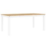 Casa si Gradina - Mobilier - Mese si birouri - Mese bucatarie si dining - Masa de sufragerie „Panama”, alb, 180x90x75 cm, lemn masiv pin - Infinity.ro