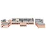 Casa si Gradina - Gradina si terasa - Mobilier exterior - Seturi mobila gradina - Set canapele gradina, 11 piese, lemn masiv brad douglas - Infinity.ro
