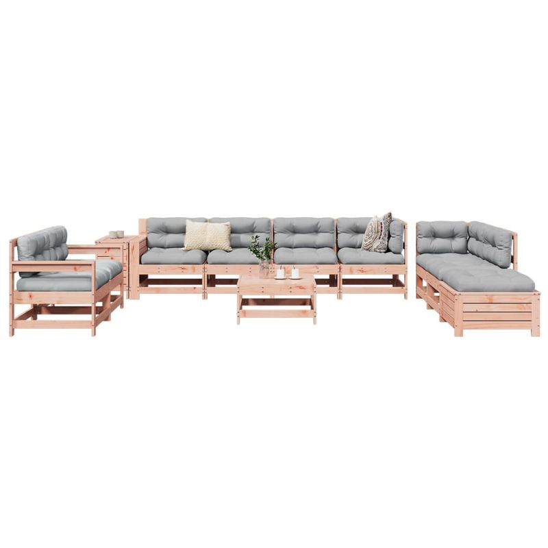 Casa si Gradina - Gradina si terasa - Mobilier exterior - Seturi mobila gradina - Set canapele gradina, 11 piese, lemn masiv brad douglas - Infinity.ro