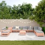 Casa si Gradina - Gradina si terasa - Mobilier exterior - Seturi mobila gradina - Set canapele gradina, 11 piese, lemn masiv brad douglas - Infinity.ro