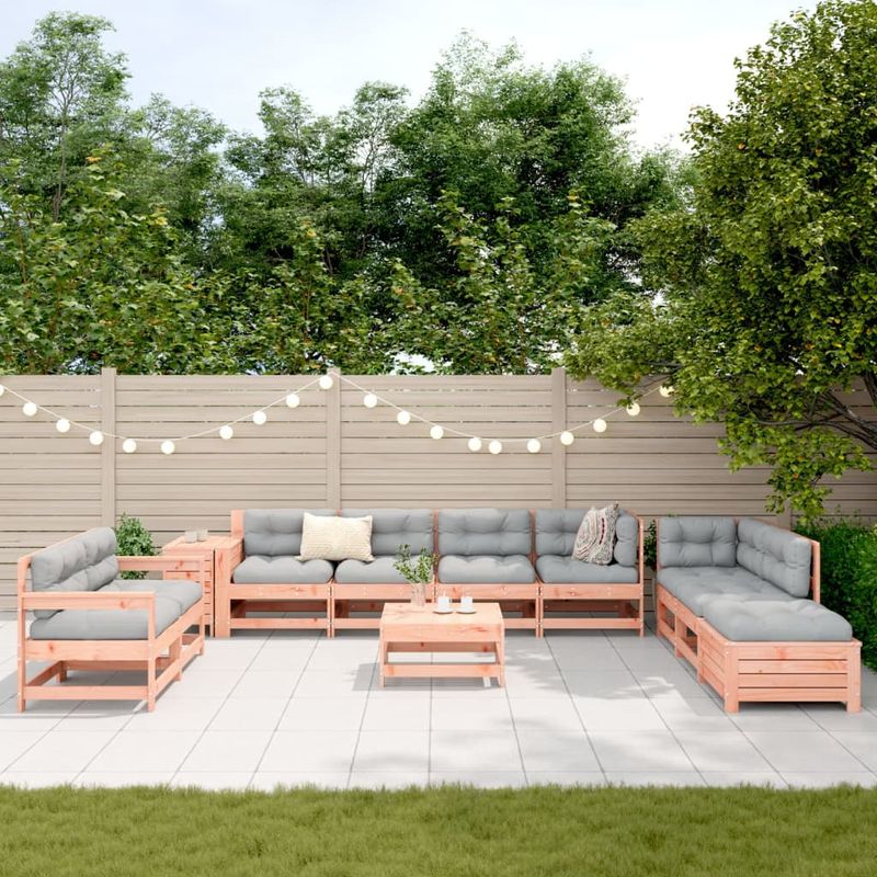 Casa si Gradina - Gradina si terasa - Mobilier exterior - Seturi mobila gradina - Set canapele gradina, 11 piese, lemn masiv brad douglas - Infinity.ro
