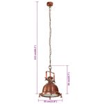 Casa si Gradina - Corpuri si surse de iluminat - Lustre si pendule - Corp de iluminat suspendat, 35x35x153 cm, aluminiu, cupru - Infinity.ro