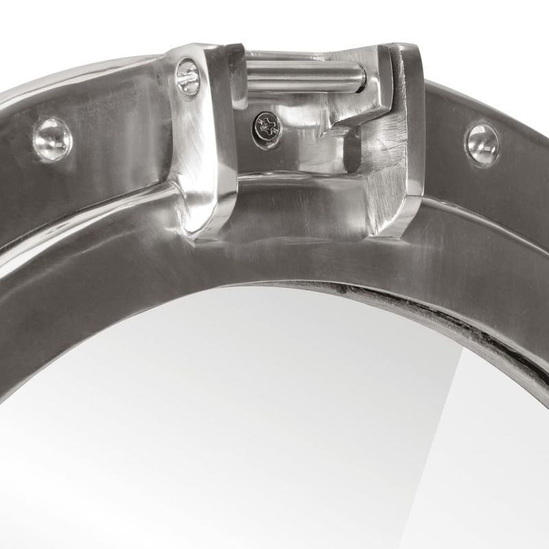 Casa si Gradina - Decoratiuni - Oglinzi - Oglinda hublou de perete, Ø23 cm, aluminiu si sticla - Infinity.ro