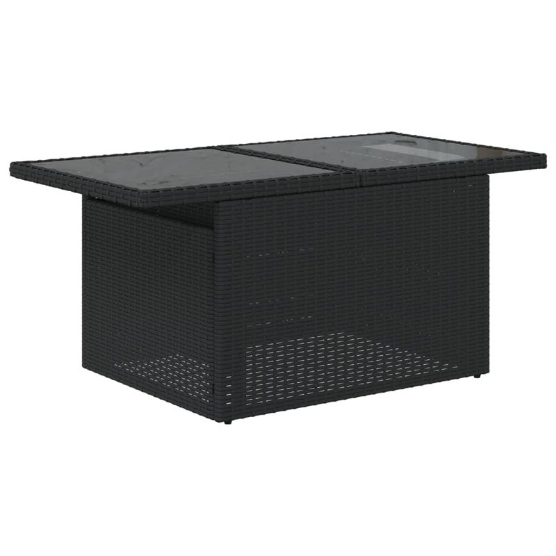 Casa si Gradina - Gradina si terasa - Mobilier exterior - Seturi mobila gradina - Set mobilier de gradina cu perne, 6 piese, negru, poliratan - Infinity.ro