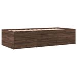 Casa si Gradina - Mobilier - Paturi si accesorii - Paturi - Cadru pat cu sertare stejar maro 100x200 cm lemn prelucrat - Infinity.ro