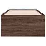 Casa si Gradina - Mobilier - Paturi si accesorii - Paturi - Cadru pat cu sertare stejar maro 100x200 cm lemn prelucrat - Infinity.ro