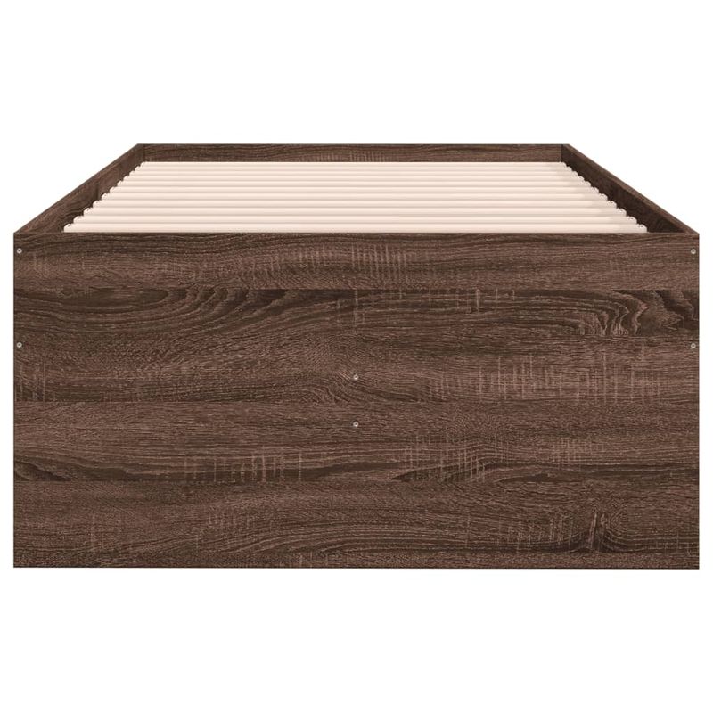 Casa si Gradina - Mobilier - Paturi si accesorii - Paturi - Cadru pat cu sertare stejar maro 100x200 cm lemn prelucrat - Infinity.ro