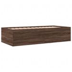 Casa si Gradina - Mobilier - Paturi si accesorii - Paturi - Cadru pat cu sertare stejar maro 100x200 cm lemn prelucrat - Infinity.ro