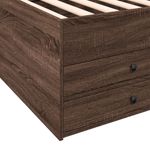Casa si Gradina - Mobilier - Paturi si accesorii - Paturi - Cadru pat cu sertare stejar maro 100x200 cm lemn prelucrat - Infinity.ro