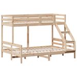 Casa si Gradina - Mobilier - Paturi si accesorii - Paturi - Pat supraetajat, 80x200/140x200 cm, lemn masiv de pin - Infinity.ro