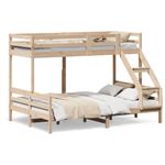 Casa si Gradina - Mobilier - Paturi si accesorii - Paturi - Pat supraetajat, 80x200/140x200 cm, lemn masiv de pin - Infinity.ro