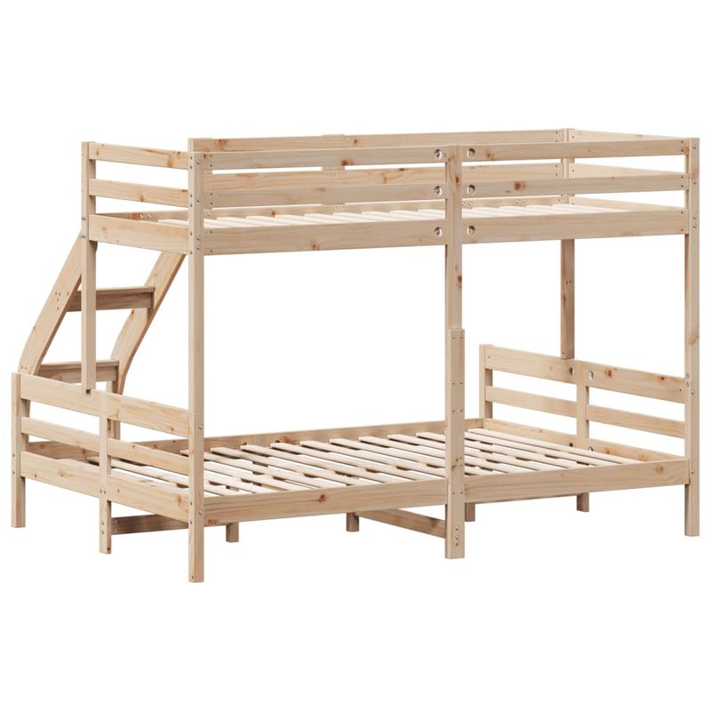 Casa si Gradina - Mobilier - Paturi si accesorii - Paturi - Pat supraetajat, 80x200/140x200 cm, lemn masiv de pin - Infinity.ro