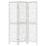 Casa si Gradina - Decoratiuni - Pereti despartitori si paravane - Paravan camera 3 panouri, alb, lemn masiv paulownia - Infinity.ro