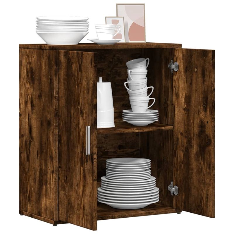 Casa si Gradina - Mobilier - Comode si corpuri - Comode - Dulap, stejar fumuriu, 60x31x70 cm, lemn prelucrat - Infinity.ro