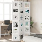 Casa si Gradina - Decoratiuni - Pereti despartitori si paravane - Paravan camera 3 panouri, alb, lemn masiv paulownia - Infinity.ro