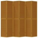 Casa si Gradina - Decoratiuni - Pereti despartitori si paravane - Paravan de camera cu 6 panouri, maro, lemn masiv paulownia - Infinity.ro