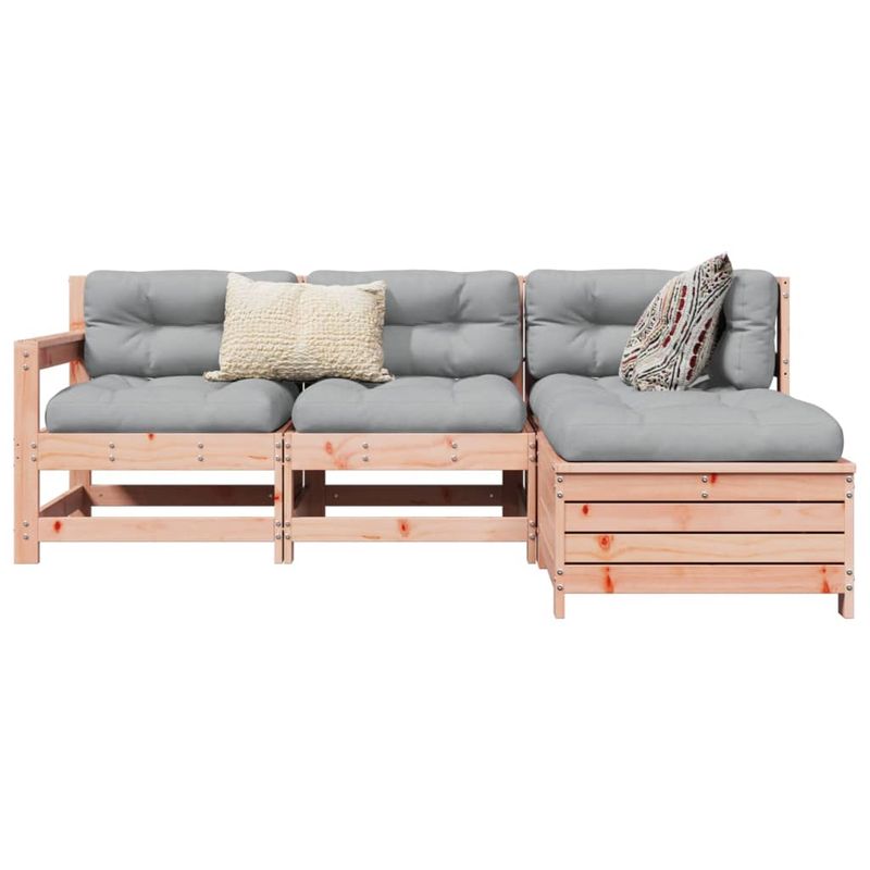 Casa si Gradina - Gradina si terasa - Mobilier exterior - Seturi mobila gradina - Set canapele de gradina, 4 piese, lemn masiv brad douglas - Infinity.ro