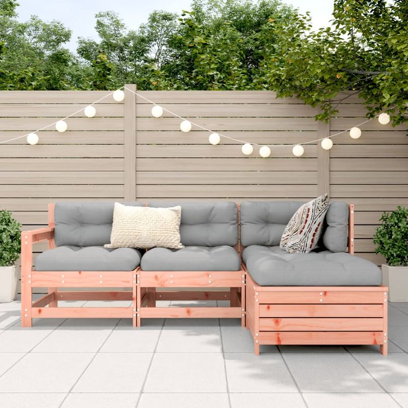 Casa si Gradina - Gradina si terasa - Mobilier exterior - Seturi mobila gradina - Set canapele de gradina, 4 piese, lemn masiv brad douglas - Infinity.ro