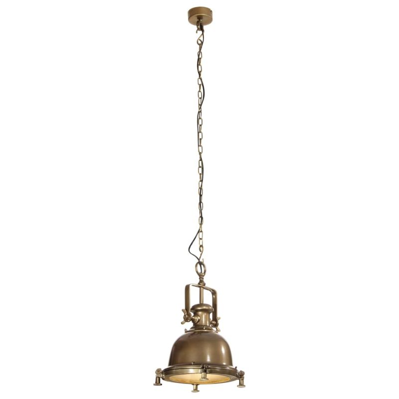Casa si Gradina - Corpuri si surse de iluminat - Lustre si pendule - Corp de iluminat suspendat, 35x35x153 cm, aluminiu, alamă - Infinity.ro