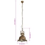 Casa si Gradina - Corpuri si surse de iluminat - Lustre si pendule - Corp de iluminat suspendat, 35x35x153 cm, aluminiu, alamă - Infinity.ro