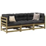 Casa si Gradina - Gradina si terasa - Mobilier exterior - Seturi mobila gradina - Set canapea de gradina, 3 piese, lemn de pin tratat - Infinity.ro