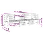 Casa si Gradina - Gradina si terasa - Mobilier exterior - Seturi mobila gradina - Set canapea de gradina, 3 piese, lemn de pin tratat - Infinity.ro