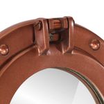 Casa si Gradina - Decoratiuni - Oglinzi - Oglinda hublou de perete, diametru 50 cm, aluminiu și sticla, cupru - Infinity.ro