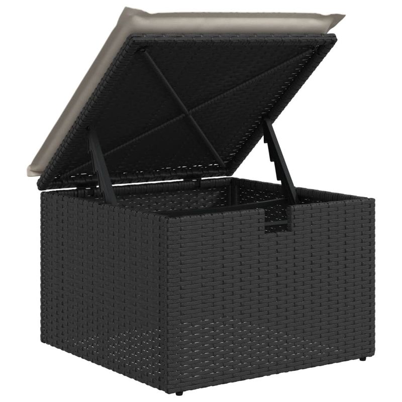 Casa si Gradina - Gradina si terasa - Mobilier exterior - Seturi mobila gradina - Set mobilier de gradina cu perne, 9 piese, negru, poliratan - Infinity.ro