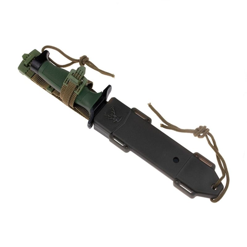 Casa si Gradina - Bucatarie si vesela - Vesela si tacamuri - Cutite si seturi de cutite - Cutit tactic, IdeallStore®, Military Rambo, 30.7 cm, Verde - Infinity.ro