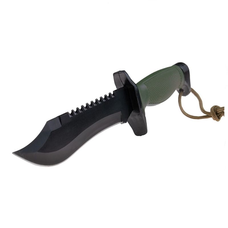 Casa si Gradina - Bucatarie si vesela - Vesela si tacamuri - Cutite si seturi de cutite - Cutit tactic, IdeallStore®, Military Rambo, 30.7 cm, Verde - Infinity.ro