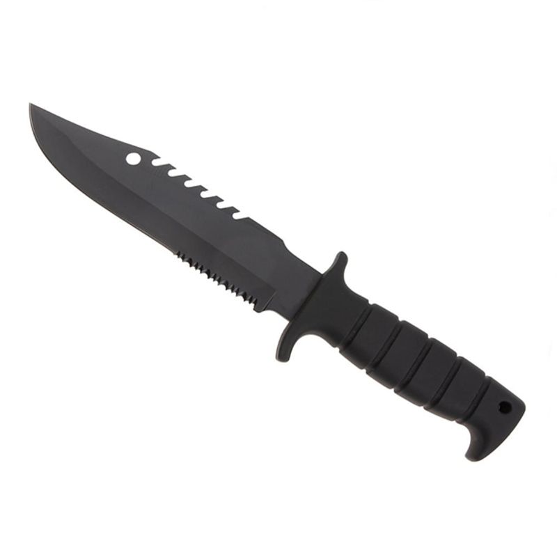 Casa si Gradina - Bucatarie si vesela - Vesela si tacamuri - Cutite si seturi de cutite - Cutit tactic, IdeallStore®, Ultimate Survival, 29 cm, Negru - Infinity.ro